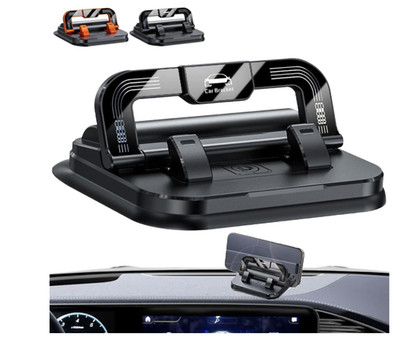 360°Dashboard Car Phone Holder with Strong Suction Cup,2-in-1 Adjustable Angles