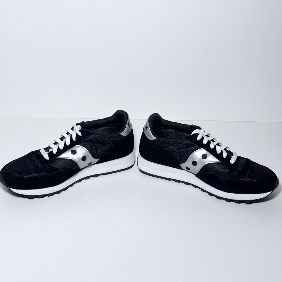 Saucony Unisex Jazz 81 Sneaker Black Silver Mens Size 7.5 Womens Size 9