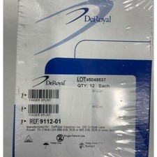  12-Pack DeRoyal Finger Splint 4-Prong With Foam Small 9112-01