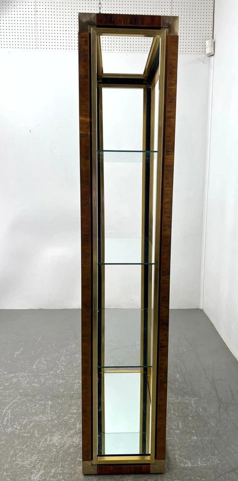 Vitrina Mastercraft de latón y vidrio ETAGERE  Foto 2 de 4