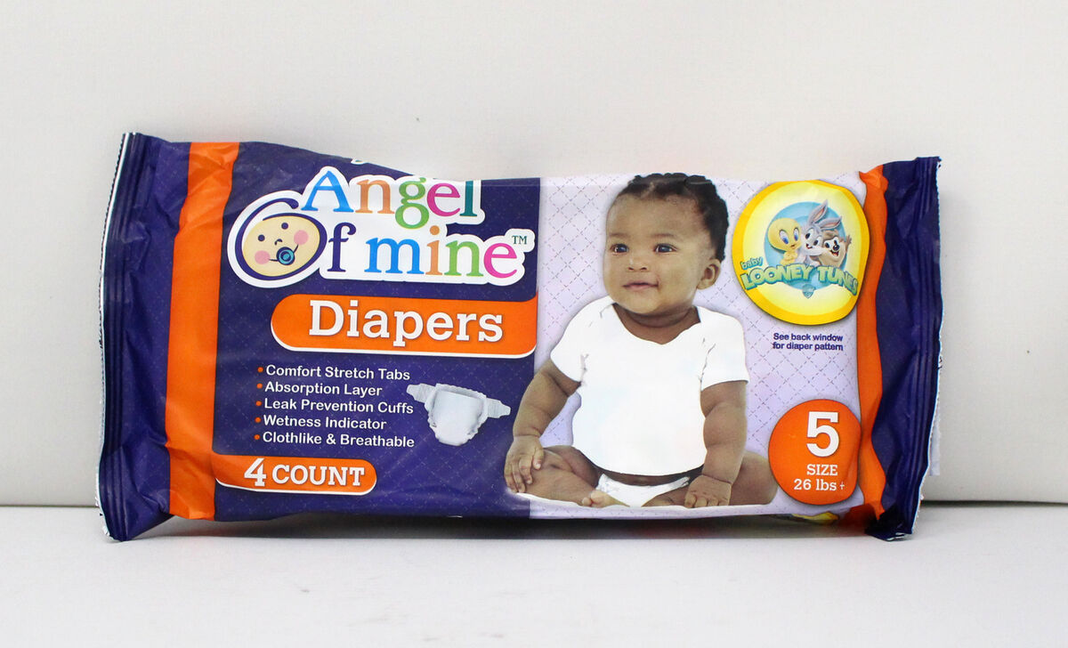 Angel Of Mine Baby Looney Tunes Size 5 Diapers 4 Count | eBay Angel Of Mine Baby Looney Tunes Size 5 Diapers 4 Count | eBay