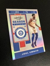 Joel Embiid “Silver Prizm” 2019-20 Optic Contenders Basketball