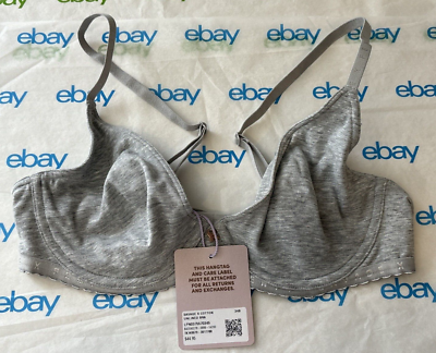 Savage X Fenty Savage X Cotton Unlined Bra Grey Size 34B | eBay