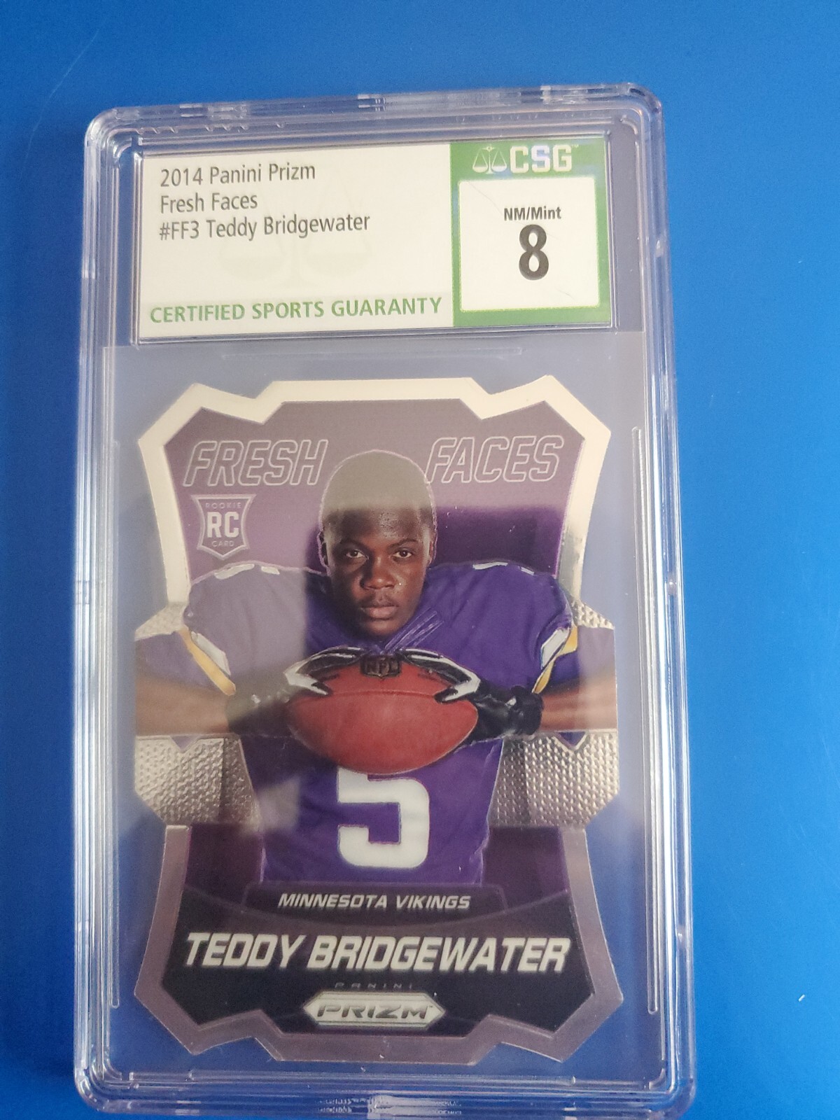 Teddy Bridgewater Panini Prizm Fresh Faces #FF3 Base