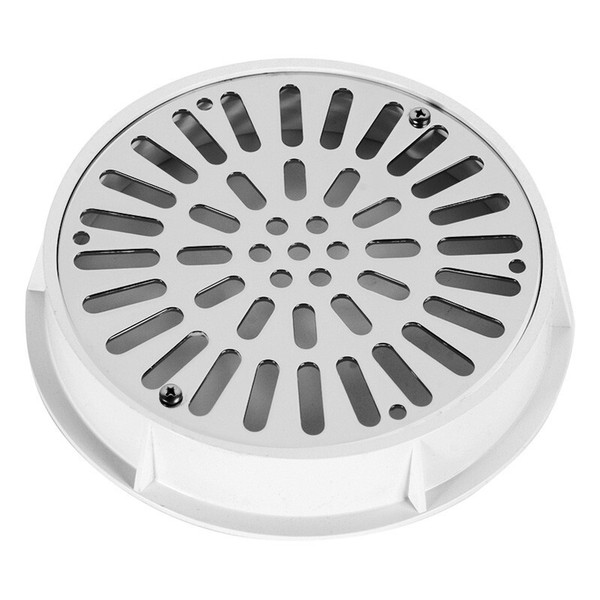 Reja de drenaje Ø 200 mm en acero inox AstralPool con rejilla interior de Ø 175
