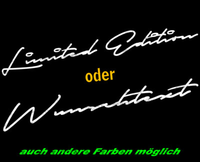 Limited Edition Handschrift Auto Aufkleber Sticker JDM FUN Tuning 20cm