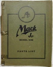 1936 Mack Truck Jr 90M Bus Chassis Model Parts Book - Number 1003