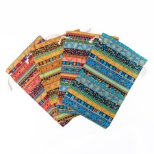 12PCS Ethnic Small Linen Drawstring Bag Cloth Bag Jewelry Bracelet Packaging