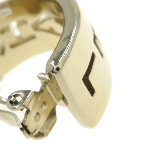 CHANEL Earrings Coco Logo Mark CC Rare Gold B20P HOOP 2.7x1.3cm Gift Clip on FS - Picture 9 of 20