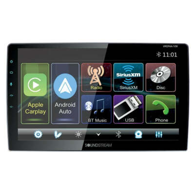 Soundstream VRCPAA-106 10.6  Double-DIN CD/DVD Floating Touch CarPlay Android