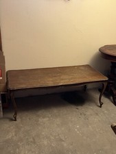 Tavolino Basso Salotto Stile Luigi XV Legno Intagliato Vintage Da Restaurare 900