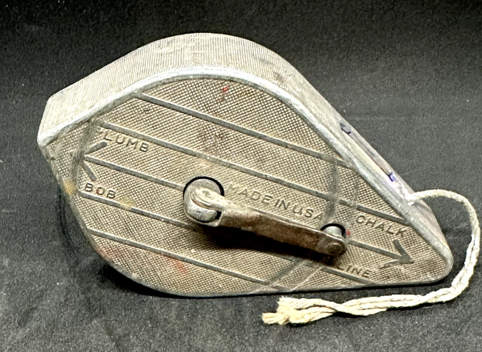 STRAIT-LINE brand Chalk Line & Plumb Bob - Made in Costa Mesa, CA, USA. VINTAGE - Image 2 of 4