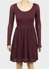 Women's Plus Size Burn-out Floral Design, Fit & Flare Dress - Size (UK) 16, 20