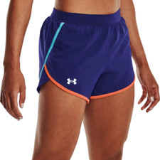 NEW Under Armour Women's Fly by 2.0 Running Shorts, Navy Blue, XLARGE
