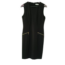 Classic Calvin Klein Sleeveless Black Dress Size 8 Fully Lined