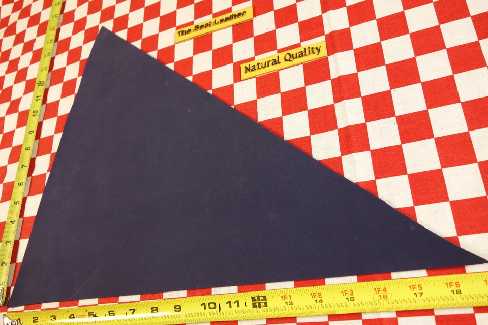 AUTHENTIC HORWEEN 4 oz ROYAL BLUE DRYDEN LEATHER HIDE 19" x 14" NAT. QLTY.  - Image 4 of 4