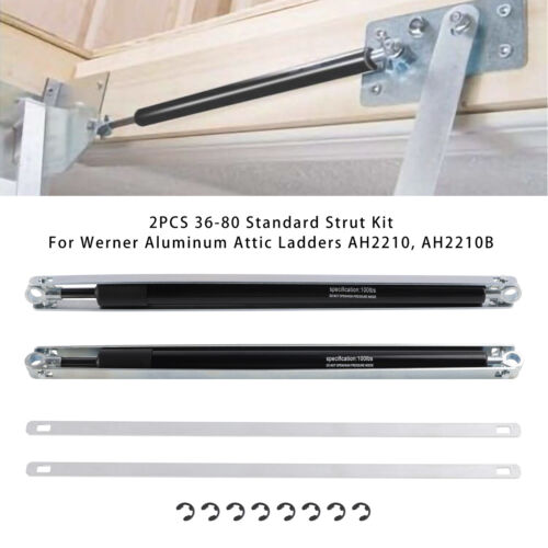 2X 36-80 Standard Strut Kit For Werner Aluminum Attic Ladders AH2210 AH2210B S1