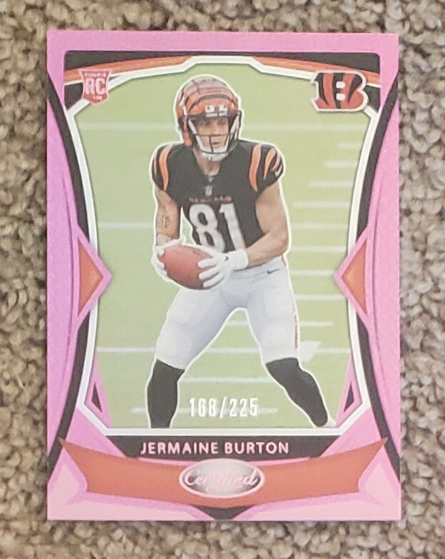 2024 Panini Certified - Pink Mirror- JERMAINE BURTON #158 RC Bengals /225