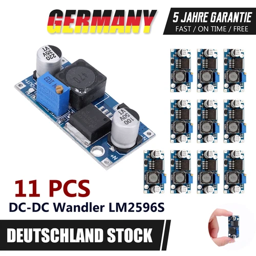 11x LM2596S DC Step Down Spannungswandler Arduino Converter Modul Regler LM2596S