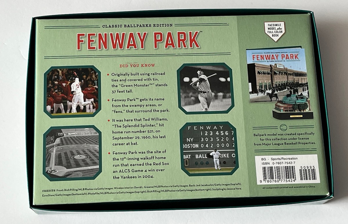 Classic Ballparks Edition MLB Baseball Mini Fenway Park Sculpture