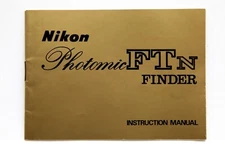 Near Mint Nikon Photomic FTN Finder Instruction Manual #P4254