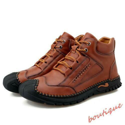 Herren Schnürschuhe Outdoor Freizeit Schuhe Rutschfest Wandern Klettern Stiefeletten Übergröße - Bild 1 von 10