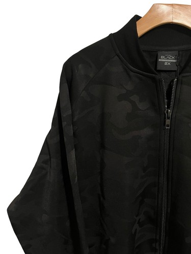 Actively Black Hoodie Mens 2X Black Camo Full Zip Jacket $100 MSRP NEW - Picture 2 of 17