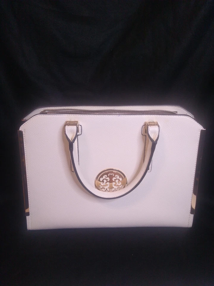 Dasein Women Faux Leather Briefcase Fashion Work Handbag Purse Tote Pre-Owned - Image 2 of 4