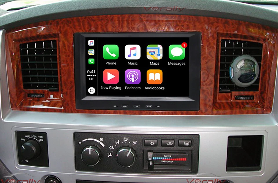 For 2006 2007 2008 DODGE RAM Apple Carplay Car Radio Android 13 Navi GPS Player Foto 3 de 4