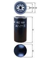 Mahle KC 188 Kraftstofffilter