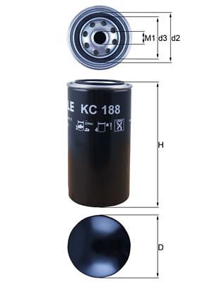 Mahle KC 188 Kraftstofffilter-image