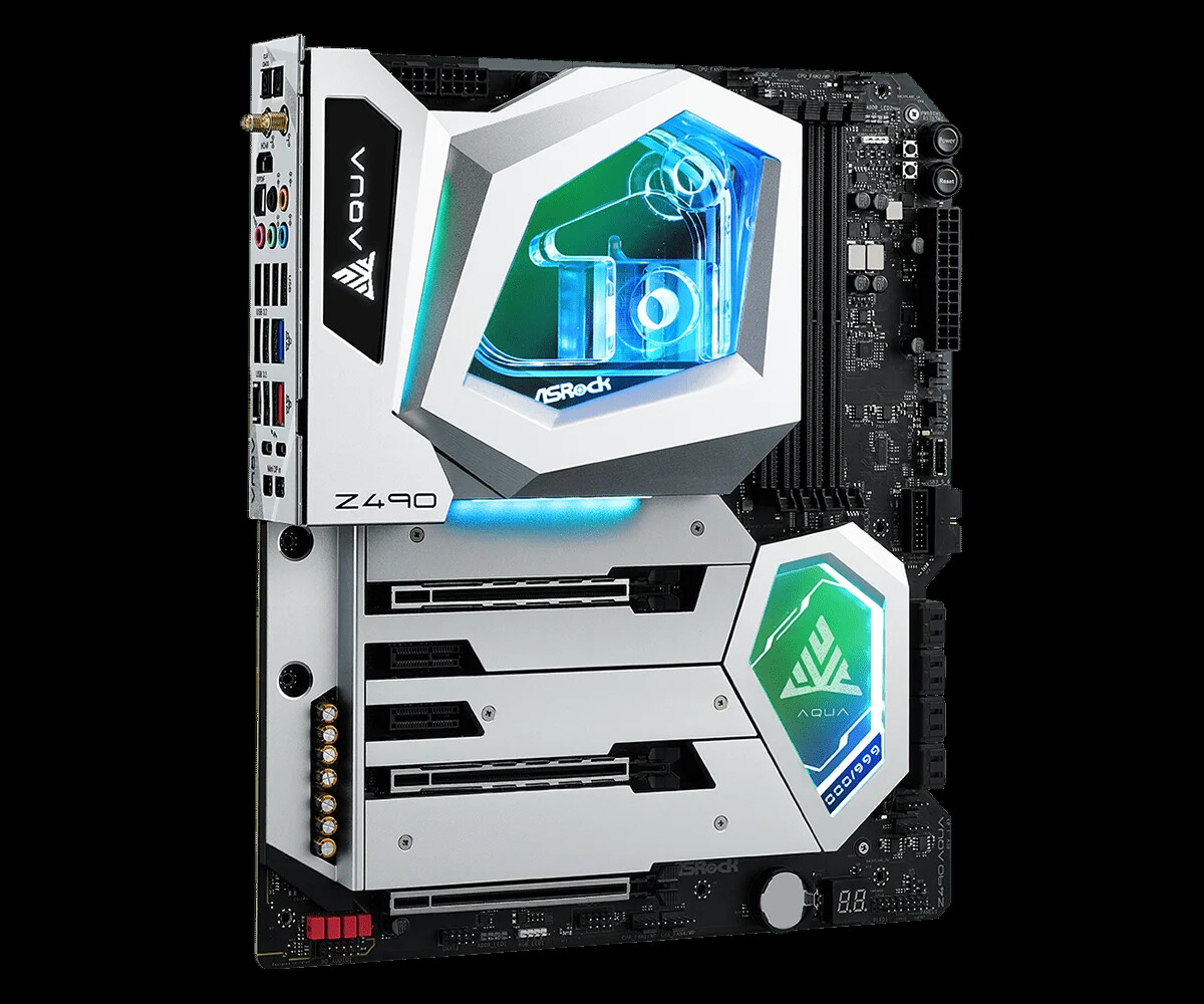 For ASRock Z490 Motherboard Z490 AQUA LGA1200 128GB support 10