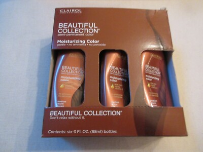 Clairol Beautiful Collection Semi-Permanent Medium Warm Brown B13W, 3 oz Lot of6