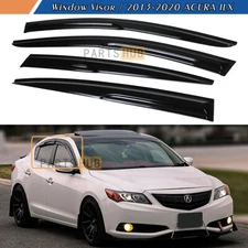 For 2013-2022 Acura ILX JDM Wavy Mugen Style Window Visors Rain Guards Vents