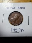 1957 d wheat penny — photo 2