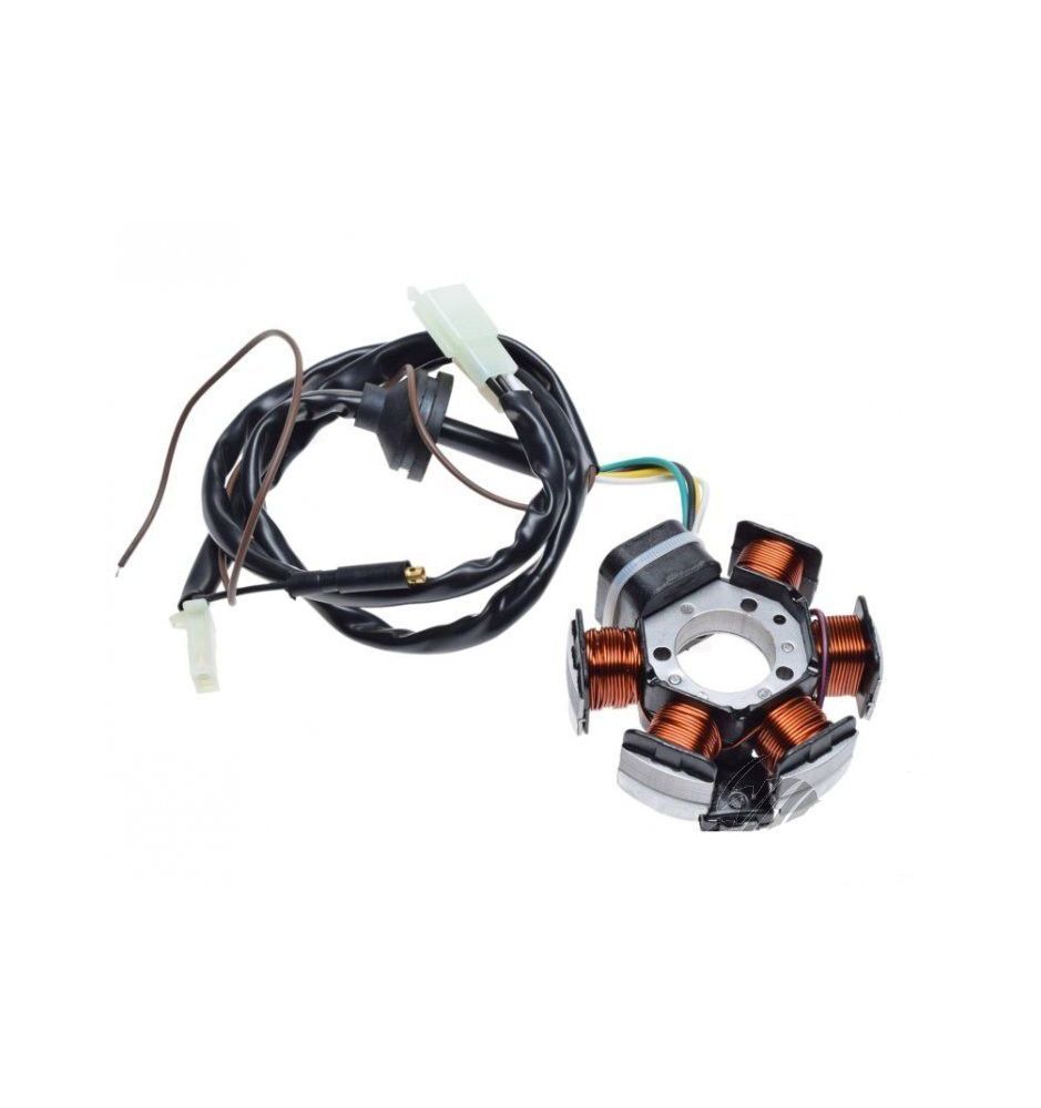 Stator d'allumage 6 bobines pare-étincelles scooter Malaguti 4T moteur