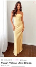BEGINNING BOUTIQUE BUTTER YELLOW MAIAH DRESS