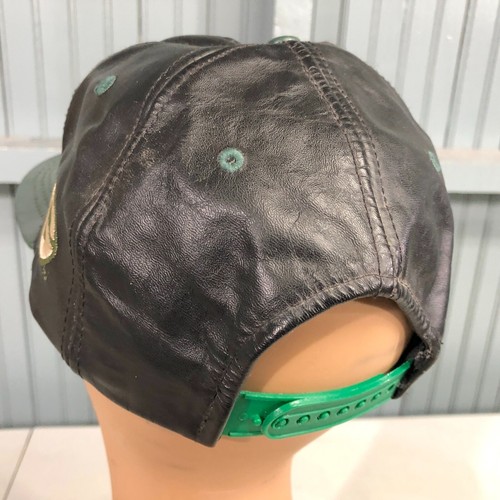 Green Bay Packers NFL Leather VTG Modern Made USA Snapback Baseball Cap Hat - Picture 4 of 8