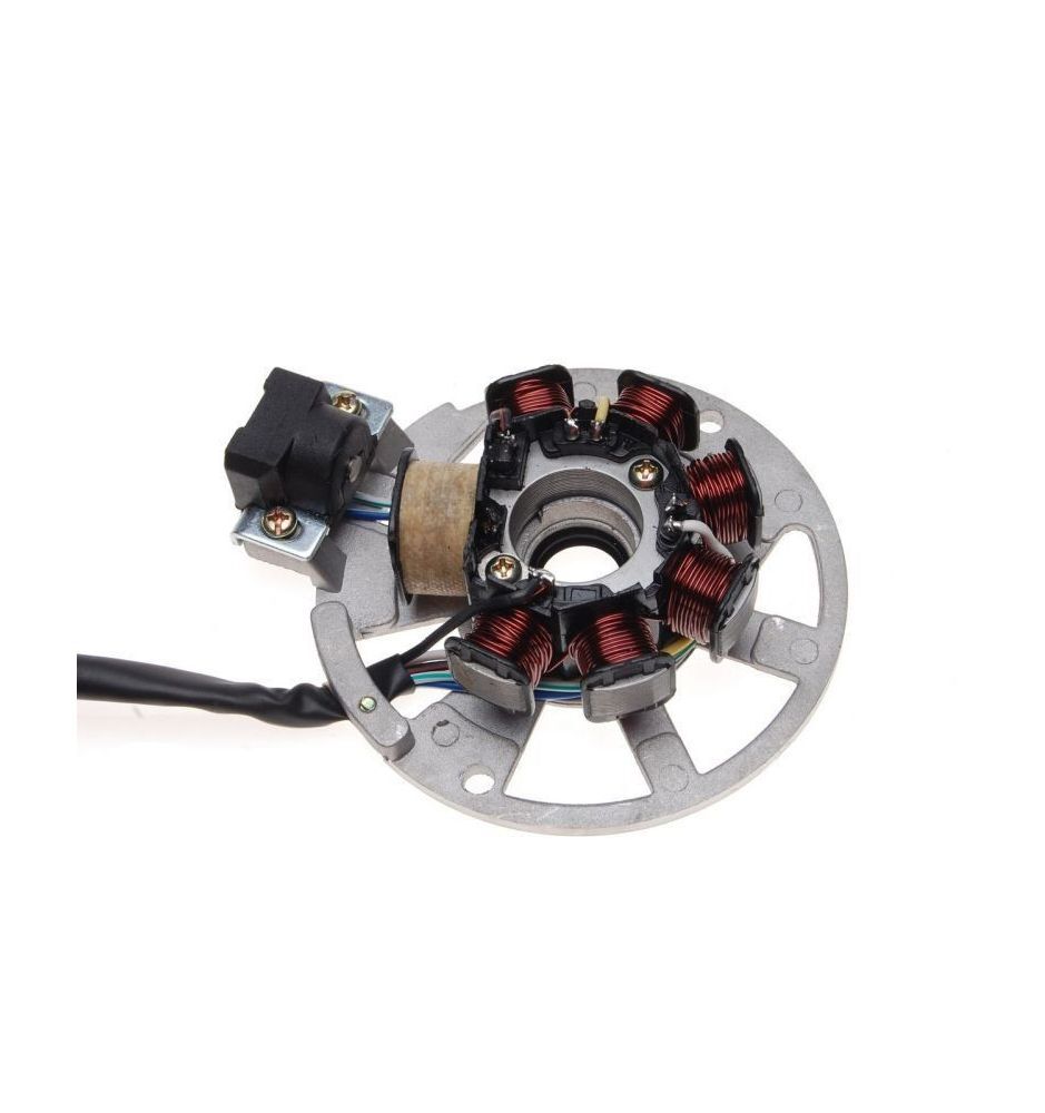Stator 2T 7 bobines 6 fils contre les ratés d'allumage moteur