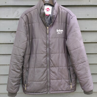 Lee Cooper Originals Quilted/Padded Jacket Size XL Lightweight Black Coat  UK UK