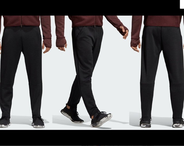 adidas Men Size M Medium Zone Tapered Pants Normal Length Black D74654 for sale online | eBay