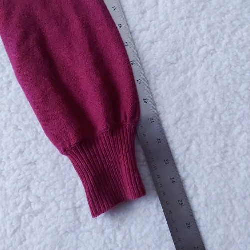 Patagonia Wool Blend Magenta Cowl Neck Women's Pullover Long Sleeve Sweater Sz S - Picture 11 of 15