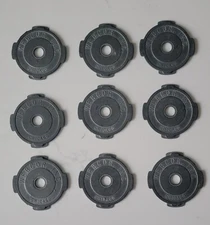 9 Vintage Metal 45 RPM Record Adapters Inserts Webster Chicago Corporation Lot
