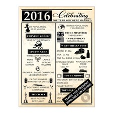 Metal Sign Plaque Year You Were Married Wedding Anniversary Gift 1st 10th YM86