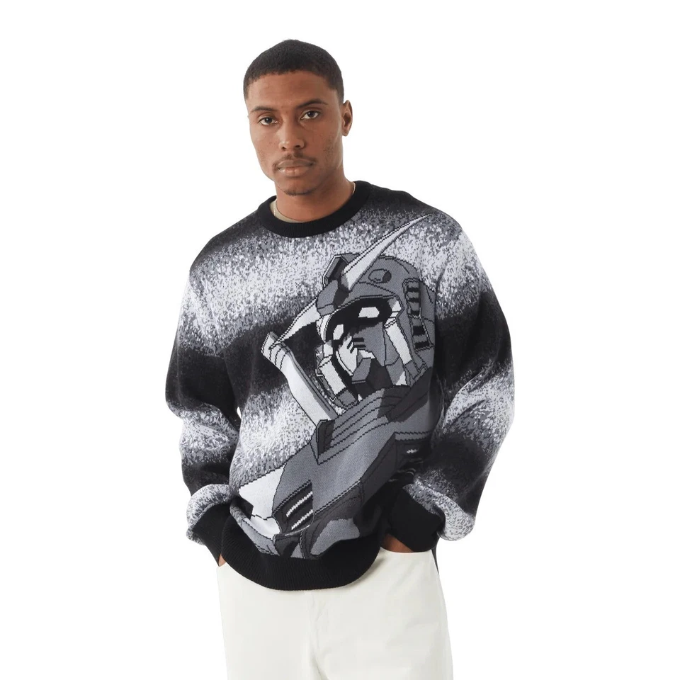 HUF x Gundam Wing Static Crewneck Sweater Cotton M Medium - NEW NWT - Image 4 of 4