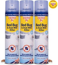 STV Zero In Bed Bug & Dust Mite Killer Spray Crawling Insects Poison Treatment