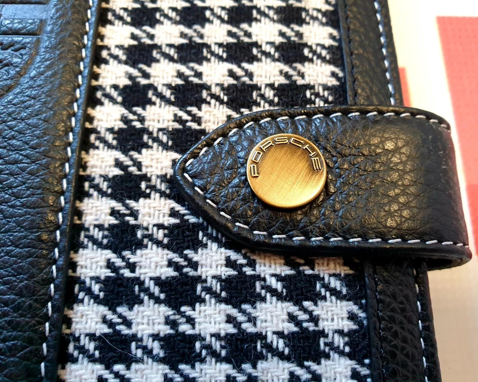 OEM Porsche Bordmappe Dokumentenmappe Pepita Leder Serviceheft Betriebsanleitung - Bild 3 von 4