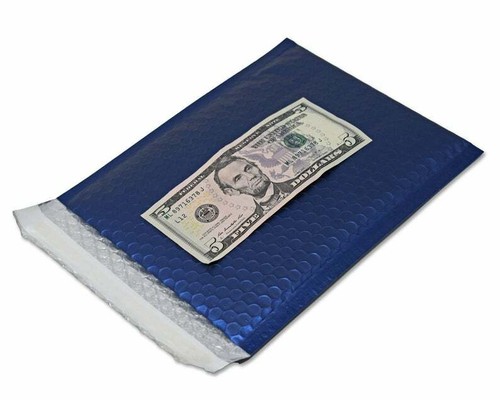 Midnight Metallic Blue Bubble Mailers 8x12, 6x10, 4x8, Assorted Shipping Pack - Picture 18 of 23