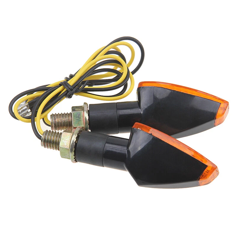 Lámpara intermitentes LED ámbar universal para moto 2 piezas Foto 4 de 4