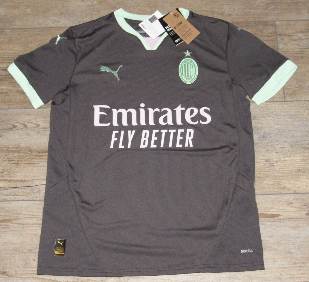 Puma AC Milan 125th Anniversary Dry Cell Gray Soccer Jersey $75